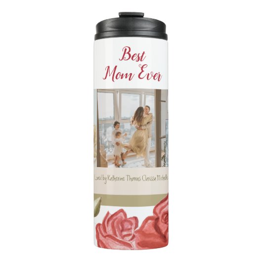 Foto Collage Beste Mam Ooit Moederdag Thermosbeker (Voorkant)