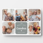 Foto Collage 'Beste Oma van de Wereld' Modern Fotoplaat (voorkant)