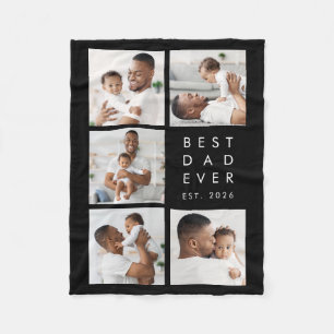 Foto Collage Beste Papa Aller Tijden Fleece Deken