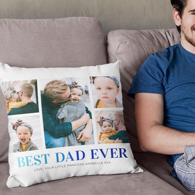Foto Collage Beste Papa Ooit Kussen (Creator heeft geüpload)