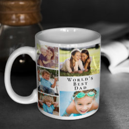 Foto Collage 'Beste Papa ter Wereld' Koffiemok