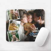 Foto-collage 'Beste papa ter wereld' Muismat (Met muis)