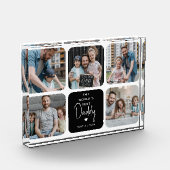 Foto-collage 'Beste papa van de wereld' Fotoblokken (Links)