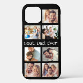 Foto Collage Beste vader ooit in zwart-wit Case-Mate iPhone Case (Achterkant)