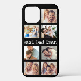 Foto Collage Beste vader ooit in zwart-wit Case-Mate iPhone Case