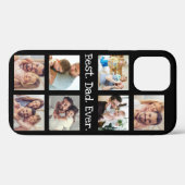 Foto Collage Beste vader ooit in zwart-wit Case-Mate iPhone Case (Achterkant (horizontaal))