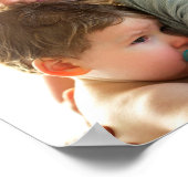 Foto Collage Beste vader ooit in zwart-wit Poster (Hoek)