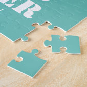 Foto Collage BFF Birthday Gift Custom Blauwgroen Legpuzzel (Zijkant)