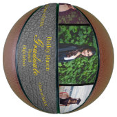 Foto Collage Black Leather Afstuderen Basketball Basketbal (Verticaal)