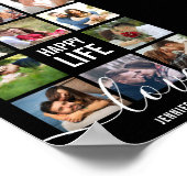 Foto Collage Black Wedding Poster (Hoek)