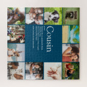 Foto collage Blauwe Pret Beste Neef Ooit Definitie Legpuzzel (Horizontaal)