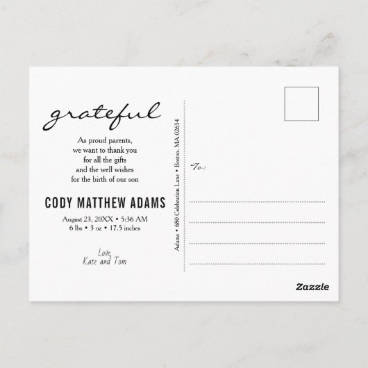 Foto Collage Briefkaart (Achterkant)