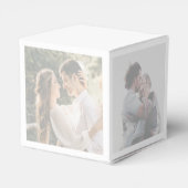 Foto Collage Bruiloft Favor Box Bedankdoosjes (Achterkant)