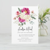 Foto Collage Bruiloft | QR-code uitnodigingen (Staand voorkant)