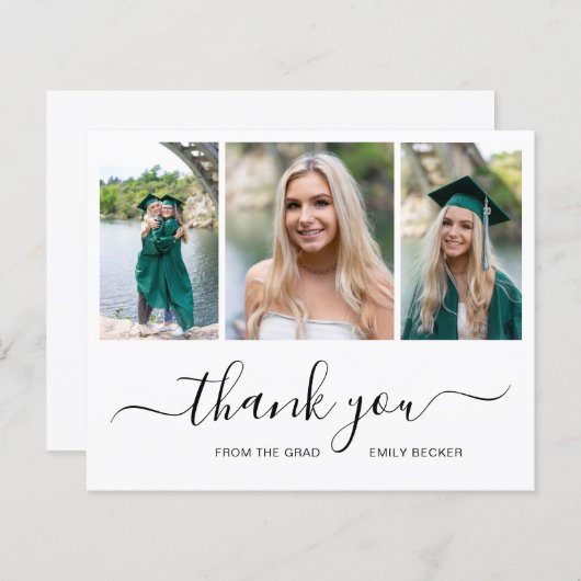 Foto Collage Budget Afstuderen Hartelijk dank (Voorkant / Achterkant)