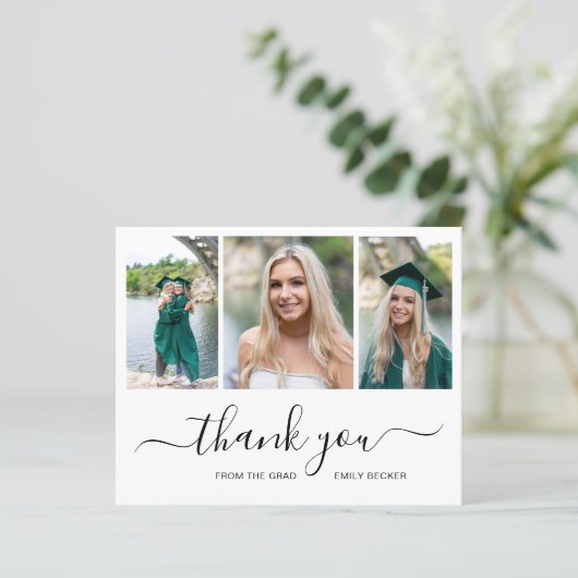 Foto Collage Budget Afstuderen Hartelijk dank (Staand voorkant)