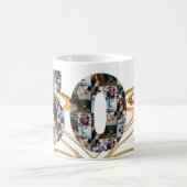 Foto collage cadeaus ter gelegenheid van 50-jarig  koffiemok (Center)