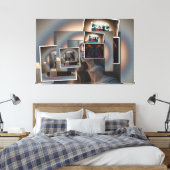 Foto collage canvas afdruk (Insitu (Slaapkamer))