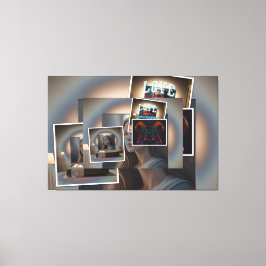 Foto collage canvas afdruk