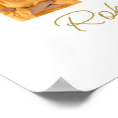 Foto Collage Cross Uitvaart Memorial Welkom Poster (Hoek)