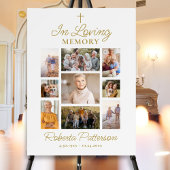 Foto Collage Cross Uitvaart Memorial Welkom Poster