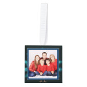 Foto Collage CUBE Kerstversiering Peacock 2 Ornament (Voorkant)