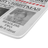 Foto Collage Custom Funny kerstfoto Snijplank (Hoek)
