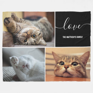 Foto Collage Cute Cats Persoonlijk Fleece Deken