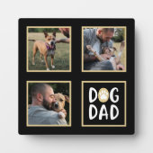 Foto Collage Dog Dad Paw Print Plaque Fotoplaat (Voorkant)