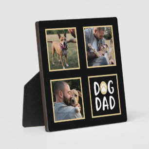 Foto Collage Dog Dad Paw Print Plaque Fotoplaat