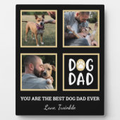 Foto Collage Dog Dad Paw Print Plaque Fotoplaat (Voorkant)