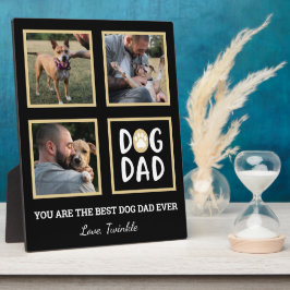 Foto Collage Dog Dad Paw Print Plaque Fotoplaat