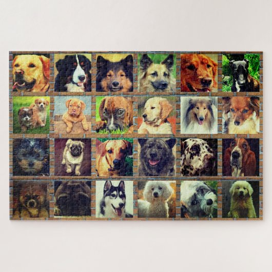 Foto Collage Dog Jigzaag Puzzle Legpuzzel (Horizontaal)
