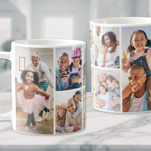 Foto Collage Eenvoudig Elegant Beeld Koffiemok