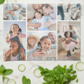 Foto Collage Eenvoudig Elegant Beeld Theedoek (Gevouwen)