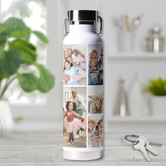 Foto Collage Eenvoudig Elegant Beeld Waterfles