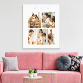 Foto Collage Eenvoudig Elegant Modern Canvas Afdruk (Insitu (Woonkamer))