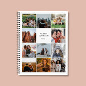 Foto Collage Eenvoudig Modern Wit Notitieboek