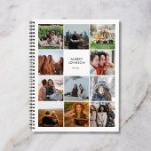 Foto Collage Eenvoudig Modern Wit Notitieboek
