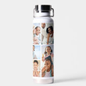 Foto Collage Eenvoudig Monogram Afbeelding Waterfles (Achterkant)