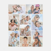 Foto Collage Eenvoudige Afbeelding Fleece Deken (Voorkant)