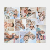 Foto Collage Eenvoudige Afbeelding Fleece Deken (Voorkant (Horizontaal))