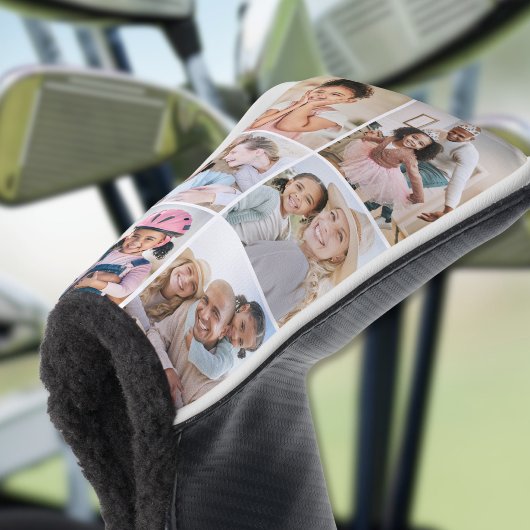 Foto Collage Eenvoudige Afbeelding Golfheadcover