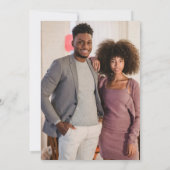 Foto collage Elegant script bruiloft Save The Date (Achterkant)