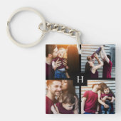 Foto Collage en monogram Sleutelhanger (voorkant)