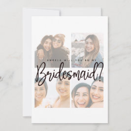 Foto collage faded bridal proposal Kaart