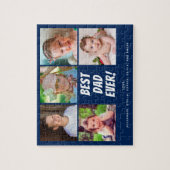 Foto Collage Familie Beste vader ooit Legpuzzel (Verticaal)