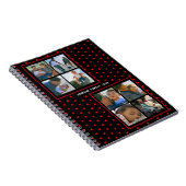 Foto Collage Familie Gepersonaliseerd Rode Hart &  Notitieboek (Rechterzijde)