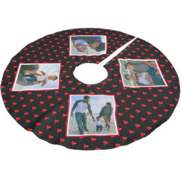 Foto Collage Familie Gepersonaliseerde Kerstmis Ha Kerstboom Rok