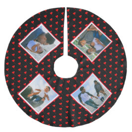 Foto Collage Familie Gepersonaliseerde Kerstmis Ha Kerstboom Rok